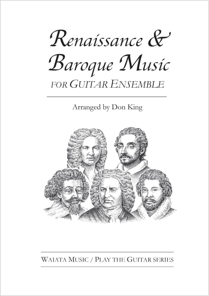 Book Cover: Renaissance & Baroque Music for Guitar Ensemble